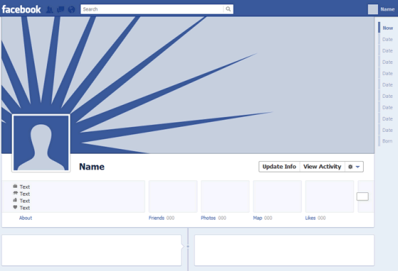 facebook timeline layout