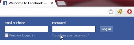 ลืมรหัสผ่าน Facebook (1)