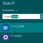 Control Panel Windows 8