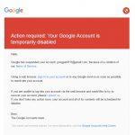 E-Mail Alert from google